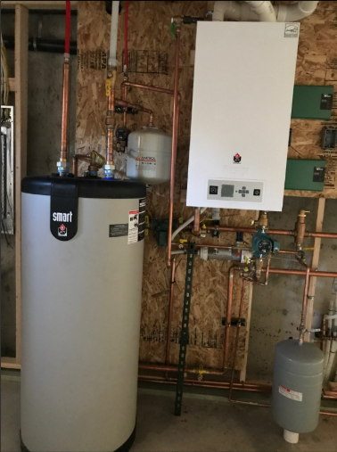 Indirect tank + boiler piping